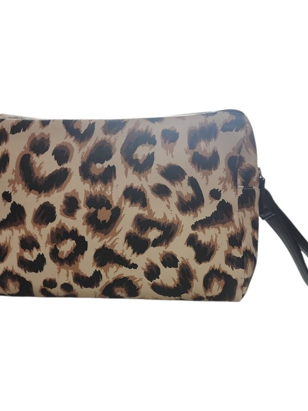 Mob Wife Leopard Print Makeup Bag Travel Cosmetic Organizer Animal Print - Picture 5 of 16